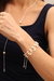 Pulseira Pérola Barroca Colmeia Prata - comprar online