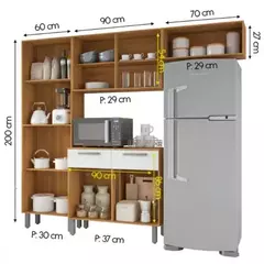 Cozinha Compacta Vita Completa - Praticidade e Estilo no Seu Lar! - comprar online