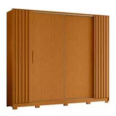 Guarda-roupa Casal 04 Portas Jacarandá Jatobá/Fendi Metallic na internet