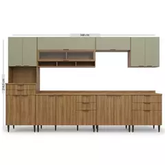 Cozinha Compacta Paris 7 Peças – 13 Portas & 8 Gavetas  na internet