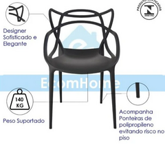 Cadeira Allegra - Conforto e Estilo em Preto Clássico - Móveis a Pronta Entrega | BEM BARATO MÓVEIS E ESTOFADOS