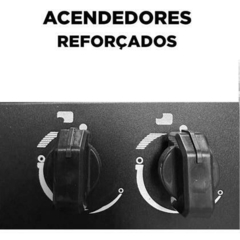 Imagem do Cooktop a Gás 4 Bocas Braslar Bivolt (Preto/Branco)