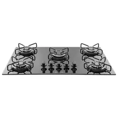 Cooktop 5 Bocas Suggar Vidro Temperado Gás Preto Bivolt - FG5005AVP - comprar online