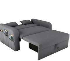 Imagem do Sofá-Cama Lady Dai com Baú e Veludo – Elegância e Funcionalidade em um Só Lugar