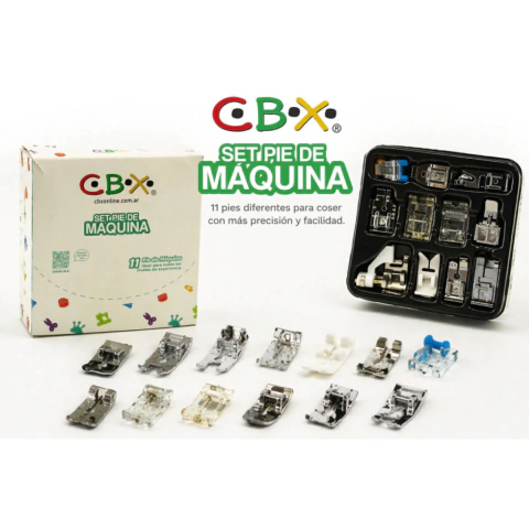 Set Pie de Maquina x 11 Piezas.