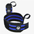 Munhequeira Elástica Preto e Azul - NC Extreme - comprar online