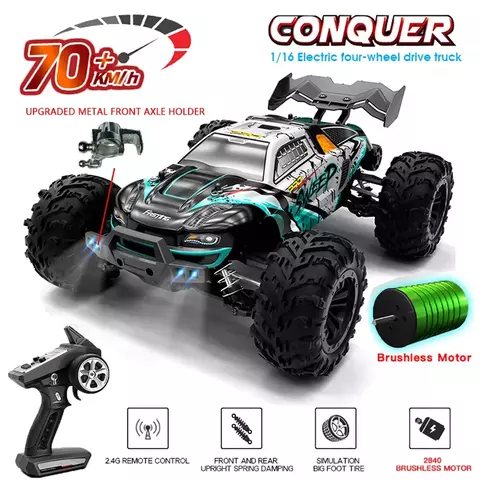 Carrinho 4WD 70km hora Controle Remoto OffRoad