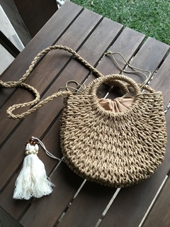 Imagem do Bolsa de passeio palha caramelo