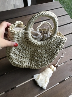Bolsa de passeio palha areia - comprar online