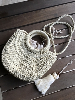 Imagem do Bolsa de passeio palha areia