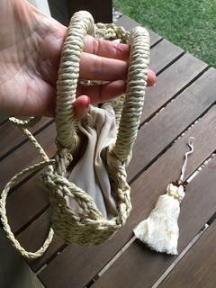 Bolsa de passeio palha areia - Acessórios da Vivi
