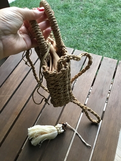 Bolsa de passeio palha caramelo - comprar online