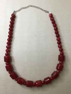 Colar curto red - Acessórios da Vivi
