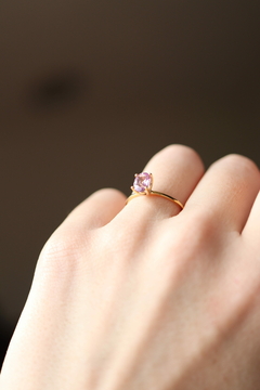 Anillo Amaia de topacio rosa en internet
