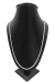 Imagen de Callar De Pura Plata Fina 925 tejido Valentina Lisa o Diamantada 2mm Broche de perico 40cm a 70cm