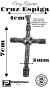 Dije Cruz De Pura Plata Fina 925 Espiga 7cm X 4cm Solida en internet