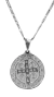 Cadena Con Dije San Benito Con Cruz De Pura Plata Fina 925 - PlataFinaTaxco D'Corp