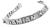 Imagen de Esclava de pura Plata Fina .925 tejido 3x1 letras abultadas En Plata Gruesa Doble Broche personalizada