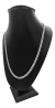 Imagen de Cadena De Plata Fina 925 Cubano Hombre Mujer Unisex 45cm 4mm