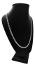 Cadena De Plata Fina 925 Cubano Hombre Mujer Unisex 45cm 4mm