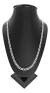 Cadena De Pura Plata Fina Ley .925 Cubano De 60cm Por 5mm - tienda en línea