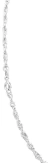 Cadena Tejido Torzal Pura Plata Fina 925 Para Niño Niña 3mm - comprar en línea
