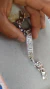 Esclava De Plata Fina Ley 925 Cubana 1cm Letras C/ Zirconias en internet