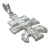 Dije Plata Fina 925 Cruz Virgen Juditas San Benito Jesucrist - comprar en línea