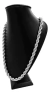 Cadena Gruesa De Pura Plata Fina 925 Torzal 60cm 8mm - comprar en línea