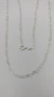 Cadena De Plata Fina .925 Corazones Corazon Entrelazados - tienda en línea
