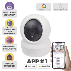 C6N - Mini Cámara IP PT 2 Megapíxel / Wi-Fi / Seguimiento Inteligente / Audio de Dos Vías / Notificación Push / Ranura para Memoria / Uso en Interior - tienda en línea