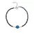 Pulsera de Cristales de con Bolitas y Dije de Ojo Turco Plano en internet