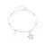 Pulsera de Cadena Forzatina con Bolitas y Paper Clips con Dijes Colgantes de Estrella y Emoji en internet