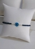 Pulsera de Cristales de con Bolitas y Dije de Ojo Turco Plano - comprar online