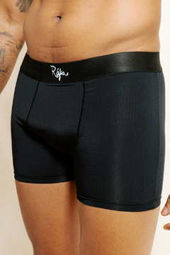 CUECA BOXER DRY PRETO RÁFIA - Estilo Ráfia