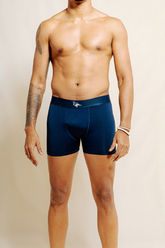 CUECA BOXER DRY AZUL MARINHO