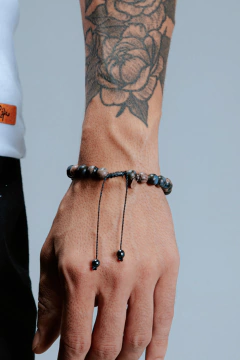 PULSEIRA RAY DE PEDRA NATURAL JASPE DRAGONITE - comprar online