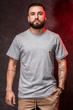 GRAY MESCLA BASIC T-SHIRT