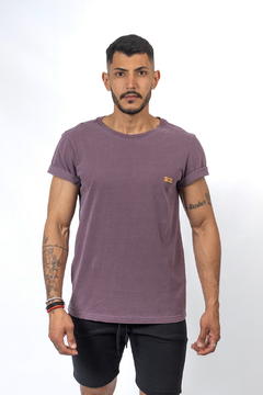 CAMISETA ESTONADA ROXO