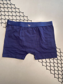 CUECA BOXER ALGODÃO AZUL MARINHO RÁFIA na internet