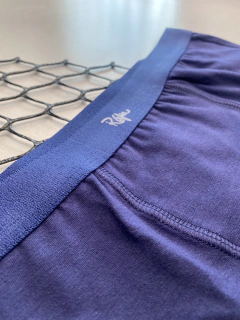 CUECA BOXER ALGODÃO AZUL MARINHO RÁFIA - Estilo Ráfia
