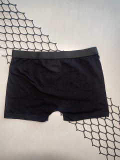 CUECA BOXER ALGODÃO PRETO RÁFIA - loja online