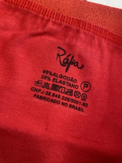 CUECA BOXER ALGODÃO VERMELHO RÁFIA - loja online