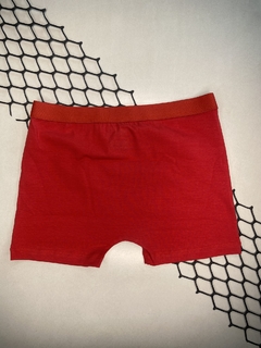 Imagem do CUECA BOXER ALGODÃO VERMELHO RÁFIA