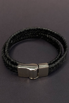 PULSEIRA BUCK DE COURO PRETO