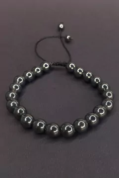 PULSEIRA DAVIS DE PEDRA NATURAL HEMATITA
