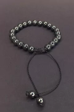 PULSEIRA DAVIS DE PEDRA NATURAL HEMATITA - loja online