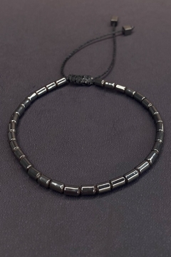 PULSEIRA SNAPE DE PEDRA NATURAL HEMATITA