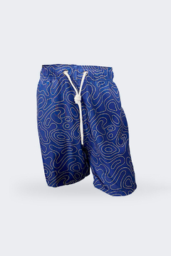 SHORT ESTAMPADO AZUL