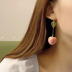 Durazno peach, , poste de plata .925 - comprar en línea